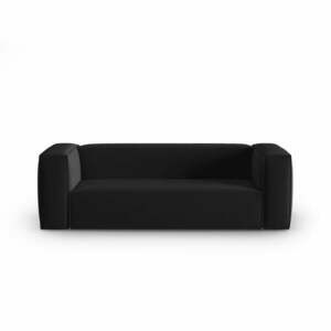 Czarna aksamitna sofa 200 cm Mackay – Cosmopolitan Design obraz
