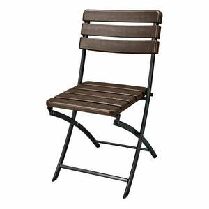 Brązowe metalowe krzesła ogrodowe zestaw 2 szt. Tabora – Garden Pleasure obraz