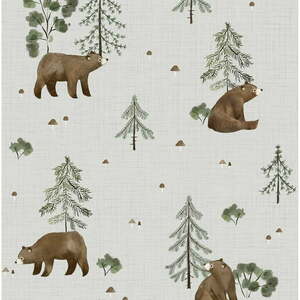 Tapeta dziecięca 10 m x 50 cm Mountain & Bears – Lilipinso obraz