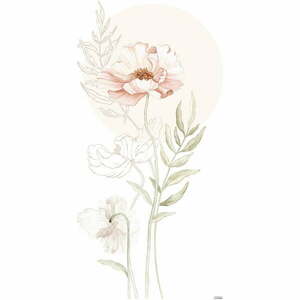 Naklejka dziecięca 64x130 cm Big Poppy Flower – Lilipinso obraz