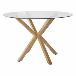 Okrągły stół ze szklanym blatem ø 120 cm Pablo – Støraa obraz