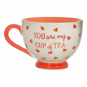 Czerwono-biały ceramiczny kubek 400 ml You are My Cup of Tea – Sass & Belle obraz
