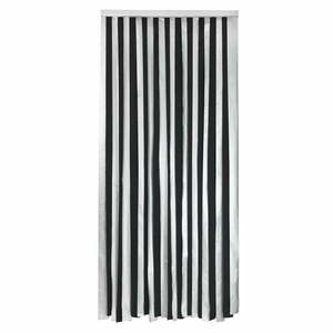Zasłona termiczna na drzwi w czarno-srebrnym kolorze 90x200 cm – Maximex obraz