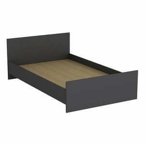 Antracytowe łóżko jednoosobowe 120x200 cm Kale – Kalune Design obraz
