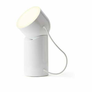 Biała lampa stołowa LED (wysokość 14 cm) Orbe – Lexon obraz