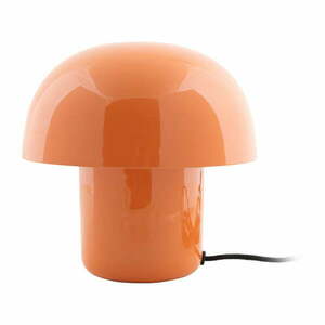 Pomarańczowa lampa stołowa z metalowym kloszem (wysokość 20 cm) Fat Mushroom – Leitmotiv obraz