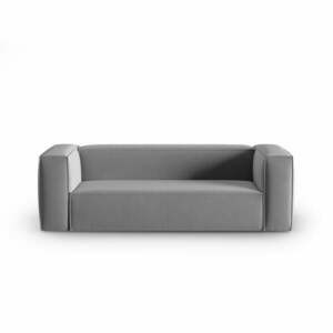 Szara aksamitna sofa 200 cm Mackay – Cosmopolitan Design obraz