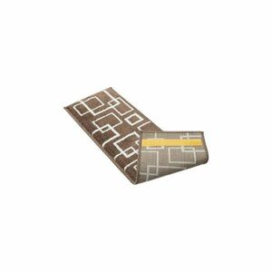 Brązowe dywaniki na schody zestaw 13 szt. 22x71 cm Geometric – Mila Home obraz