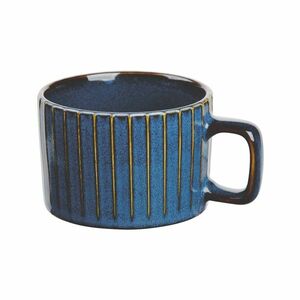 Altom Kubek porcelanowy Reactive Stripes niebieski, 220 ml obraz