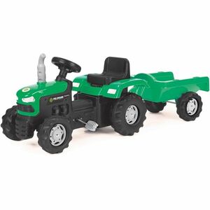 Buddy Toys BPT 1013 Traktor na pedały z wózkiem, Fieldmann, zielony obraz