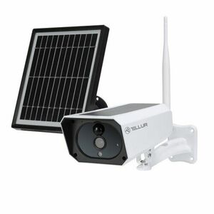 Tellur WiFi Smart Solar Camera 1080P, biały obraz