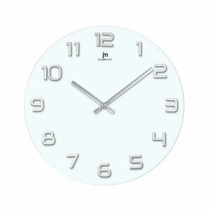 Lowell 14897BS Designerski zegar ścienny śr. 38 cm obraz