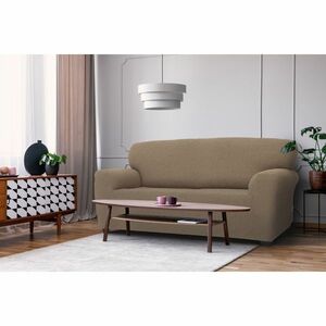 Pokrowiec elastyczny na sofę Denia orzechowy, 180 - 220 cm, 180 - 220 cm obraz