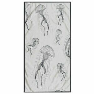 DecoKing Ręcznik plażowy Jellyfish, 90 x 180 cm obraz