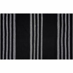 Dywan czarno-biały bawełniany, 120 x 180 cm obraz