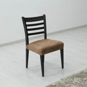 Pokrowiec elastyczny na krzesło ESTIVELLA brązowy , 40-50 cm, zestaw 2 szt. obraz