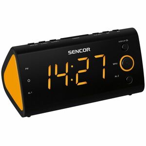 Sencor SRC 170 OR Radiobudzik, pomarańczowy obraz