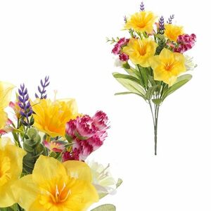 Mieszanka sztucznych kwiatów wiosennych, 25 cm obraz