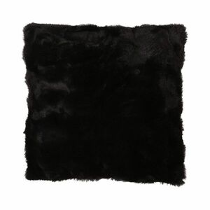Poszewka na poduszkę Cyjan czarny, 45 x 45 cm obraz