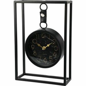 Metalowy zegar RETRO z budzikiem obraz