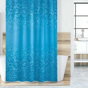 Zasłona prysznicowa Mozaika niebieski, 180 x 200 cm obraz