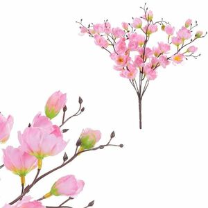 Sztuczne kwiaty wiśni różowy, 25 cm obraz