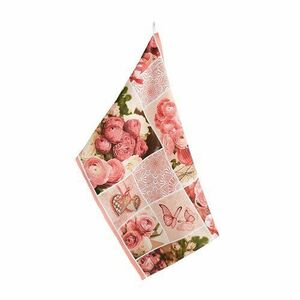 Bellatex Ścierka kuchenna Patchwork różowy, 50 x 70 cm obraz