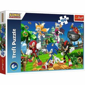 Trefl Puzzle Sonic i jego przyjaciele, 160 elem. obraz