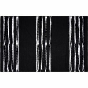 Dywan z czarno-białej bawełny, 60 x 90 cm obraz