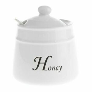 Ceramiczny pojemnik na miód Honey z łyżeczką, 530 ml obraz