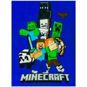 Koc dziecięcy Minecraft Time to Mine, 100 x 140 cm obraz