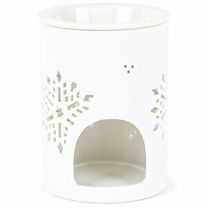Porcelanowy kominek zapachowy Snow flower biały, 8, 5 x 12 cm obraz