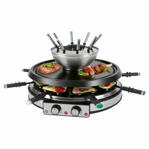ProfiCook RG/FD 1245 grill do fondue raclette 2w1 obraz