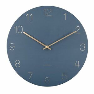 Karlsson 5762BL stylowy zegar ścienny, śr. 40 cm obraz