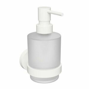 Sapho XR103W X-Round White dozownik mydła 200 ml, szkło mleczne/biały obraz