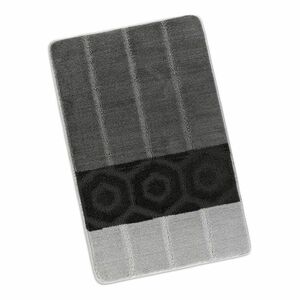 Bellatex Dywanik łazienkowy Bany Stripes czarny, 60 x 100 cm obraz