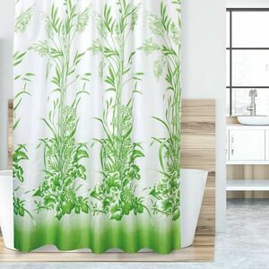Zasłona prysznicowa Trawa zielony, 180 x 200 cm obraz