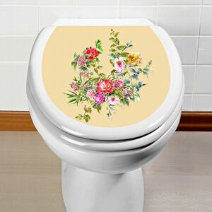 Naklejka na toalete Kwiaty obraz