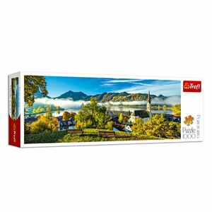 Puzzle panoramiczne 1.000 elementów "Jezioro Schlier" obraz