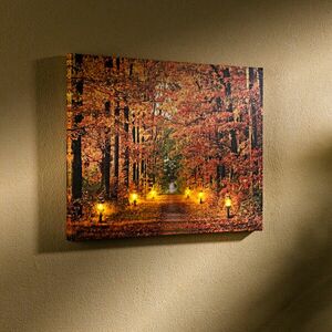 Obraz LED "Jesienny las" obraz