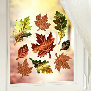 Zdjęcia okien "Jesienne liście" obraz