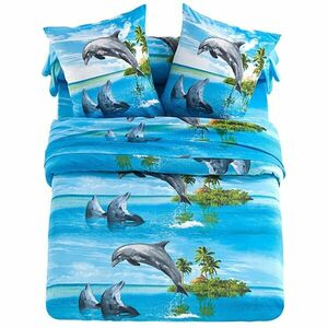 Delfin z lnu, polibawełna obraz