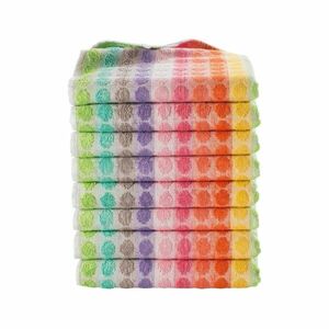 Ręczniki frotte w kropki/paski, zestaw 4 lub 8 sztuk obraz