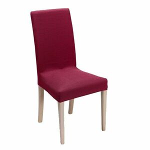 Elastyczny jednokolorowy pokrowiec na krzesło, siedzisko lub siedzisko + oparcie obraz