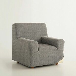 Elastyczny pokrowiec na krzesło i sofę z żakardowym wzorem graficznym obraz
