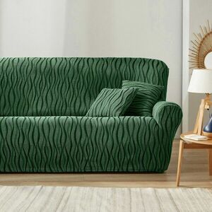 Elastyczny żakardowy pokrowiec na sofę i fotel obraz