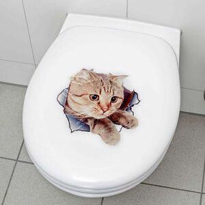 Naklejki na toaletę Koty, 2 szt. obraz