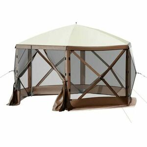 Wodoodporny namiot kempingowy dla 8 osób z miejscem do przechowywania i moskitierą obraz