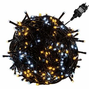VOLTRONIC Świąteczny łańcuch 20 m, 200 LED, zielony kabel obraz