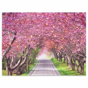 Obraz ścienny przedstawiający kwitnącą aleję drzew, 40 diod obraz